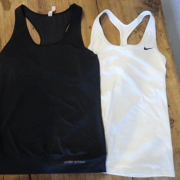 Nike Tops - NIKE AND UNDER ARMOUR TANK TOP W/BRA BUNDLE